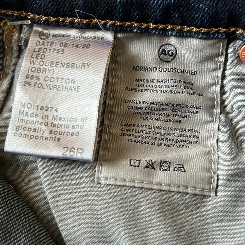 π AG Adriano Goldschmidt Dark Wash Denim Jeans - Picture 15 of 16